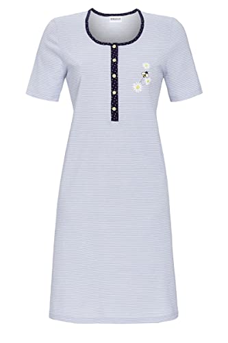 Ringella Damen Nachthemd mit Knopfleiste Silbergrau 52 3211023,Silbergrau, 52 von Ringella