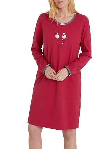 Ringella Damen Nachthemd mit Motivdruck rot 36 3511024,rot, 36 von Ringella