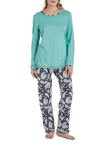 Ringella Damen Pyjama mit 7/8 Hose Agave 50 3511214KH, Agave, 50 von Ringella