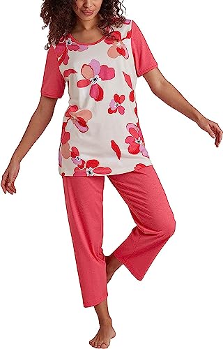 Ringella Damen Pyjama mit Blumendessin Perle 48 3211239,Perle, 48 von Ringella