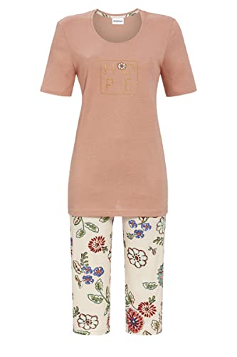 Ringella Damen Pyjama mit Caprihose Rosewood 42 3211201,Rosewood, 42 von Ringella