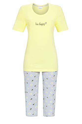 Ringella Damen Pyjama mit Caprihose gelb 36 3211221,gelb, 36 von Ringella