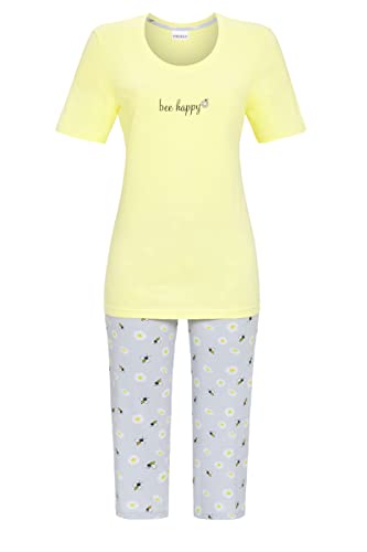Ringella Damen Pyjama mit Caprihose gelb 40 3211221,gelb, 40 von Ringella