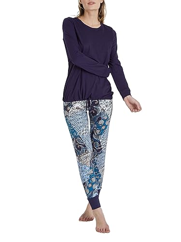 Ringella Damen Pyjama mit Strickbündchen Night 40 3511202,Night, 40 von Ringella