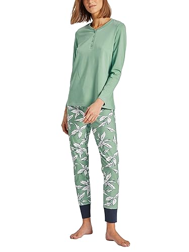 Ringella Damen *Pyjama mit kurzer Knopfleiste salvia 42 2511207,salvia, 42 von Ringella