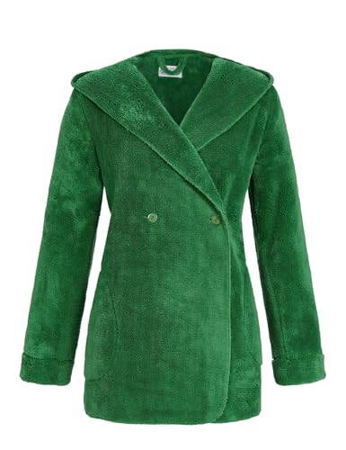 Ringella Flauschjacke mit Kapuze Farbe klee, Größe 38 von Ringella