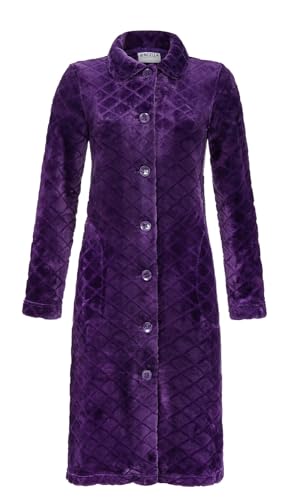 Ringella Flauschmantel mit Knöpfen Farbe Pflaume, Größe 46 von Ringella