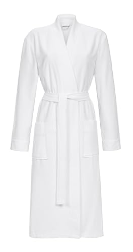 Ringella Frotteemantel mit Bindegürtel Unisex Farbe Weiss, Größe M von Ringella