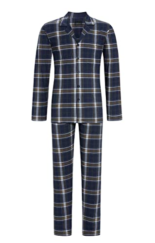 Ringella Herren Pyjama mit Durchgehender Knopfleiste Dark Denim 56 3541215,Dark Denim, 56 von Ringella