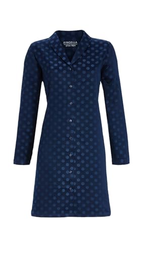 Ringella Nachthemd aus Satin mit Punktdessin Farbe Night, Größe 48 von Ringella
