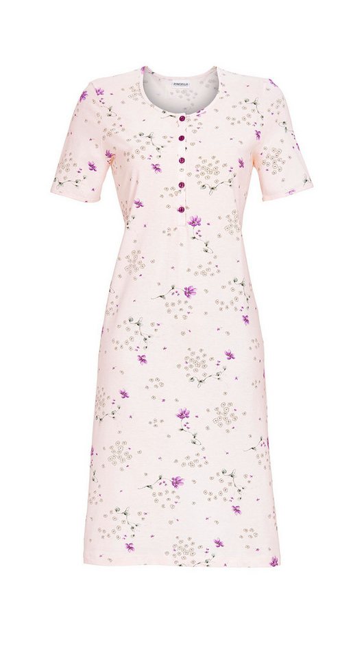 Ringella Nachthemd mit Knopfleiste und Floraldessin Alloverdruck von Ringella