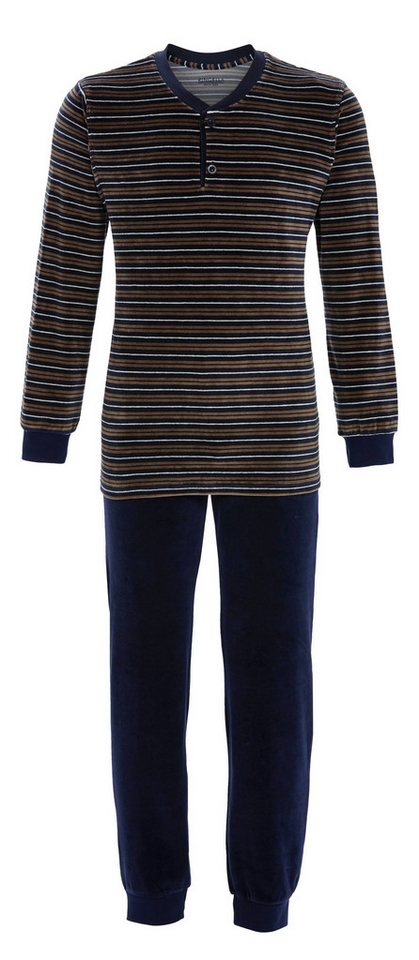 Ringella Pyjama Nicki-Anzug mit Strickbündchen weiche Nicki-Qualität von Ringella