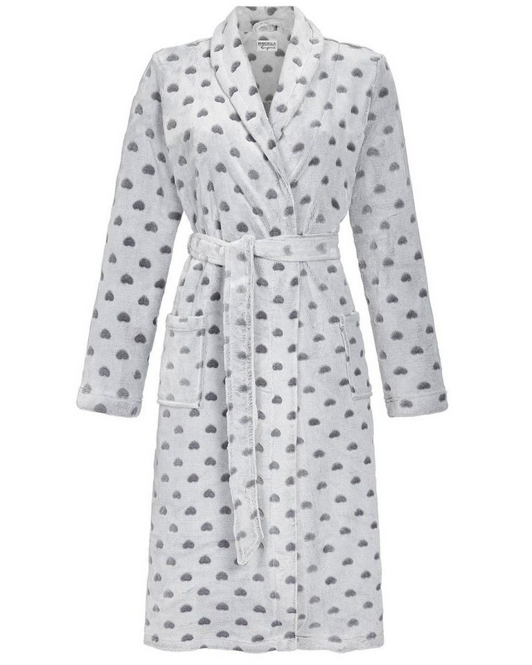 Ringella Pyjama RINGELLA Damen Wickel Mantel mit Herzdessin 456470 von Ringella