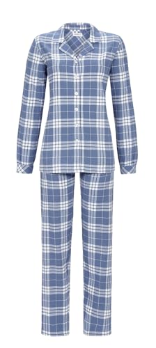 Ringella Pyjama aus Webflanell Farbe Blue Indigo, Größe 40 von Ringella