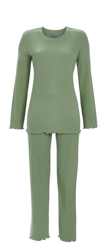Ringella Pyjama aus feiner Rippenware und mit Rundhalsausschnitt von Ringella