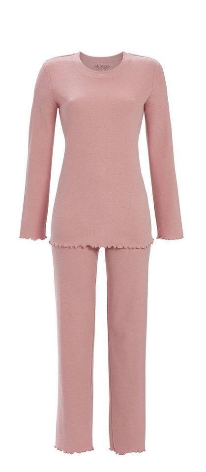 Ringella Pyjama aus feiner Rippenware und mit Rundhalsausschnitt von Ringella