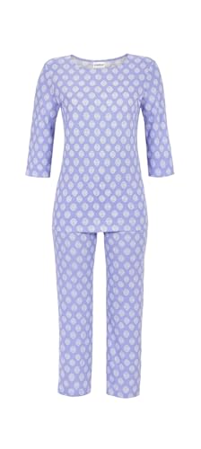 Ringella Pyjama mit 7/8 Hose Farbe Lavendel, Größe 46 von Ringella