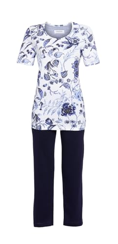 Ringella Pyjama mit 7/8 Hose Farbe schattenblau, Größe 46 von Ringella