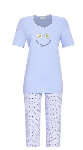 Ringella Pyjama mit Caprihose Farbe ciel, Größe 42 von Ringella