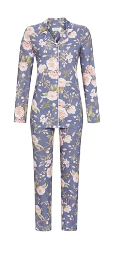Ringella Pyjama mit Durchgehender Knopfleiste Farbe Dark Fjord, Größe 40 von Ringella