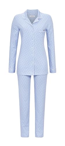 Ringella Pyjama mit Durchgehender Knopfleiste Farbe Smoke, Größe 48 von Ringella