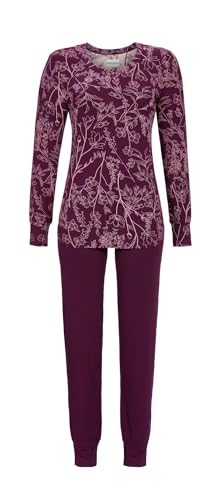 Ringella Pyjama mit Floraldessin Farbe Purple Wine, Größe 50 von Ringella