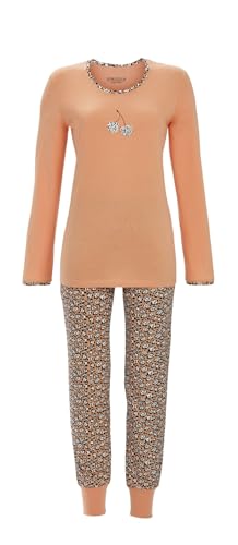 Ringella Pyjama mit Kirschen-Motivdruck Farbe teerose, Größe 40 von Ringella
