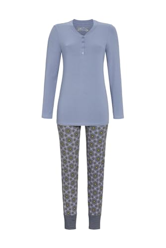 Ringella Pyjama mit Knopfleiste Farbe Grey-Blue, Größe 46 von Ringella