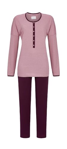 Ringella Pyjama mit Knopfleiste Farbe Rosewood, Größe 40 von Ringella