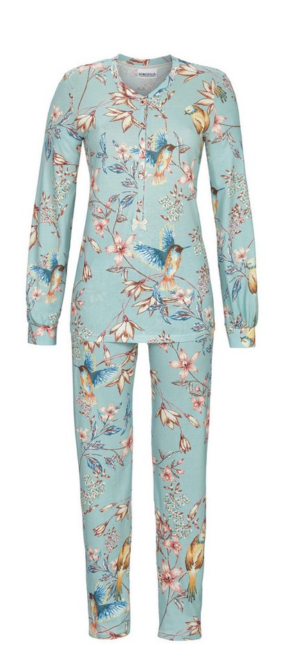Ringella Pyjama - Schlafanzug mit Knopfleiste und Knopfmanschetten von Ringella