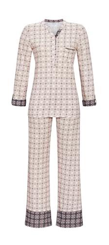 Pyjama mit Krempelarm Größe 48, Farbe rosenquarz von Ringella