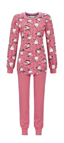 Ringella Pyjama mit Strickbündchen Farbe Granatapfel, Größe 40 von Ringella