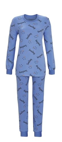 Ringella Pyjama mit Strickbündchen Farbe Milky Blue, Größe 36 von Ringella