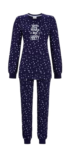 Ringella Pyjama mit Strickbündchen Farbe Night, Größe L von Ringella