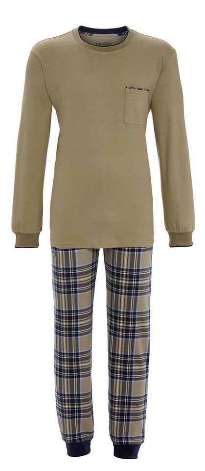 Ringella Pyjama mit Strickbündchen und Rundhalsausschnitt von Ringella