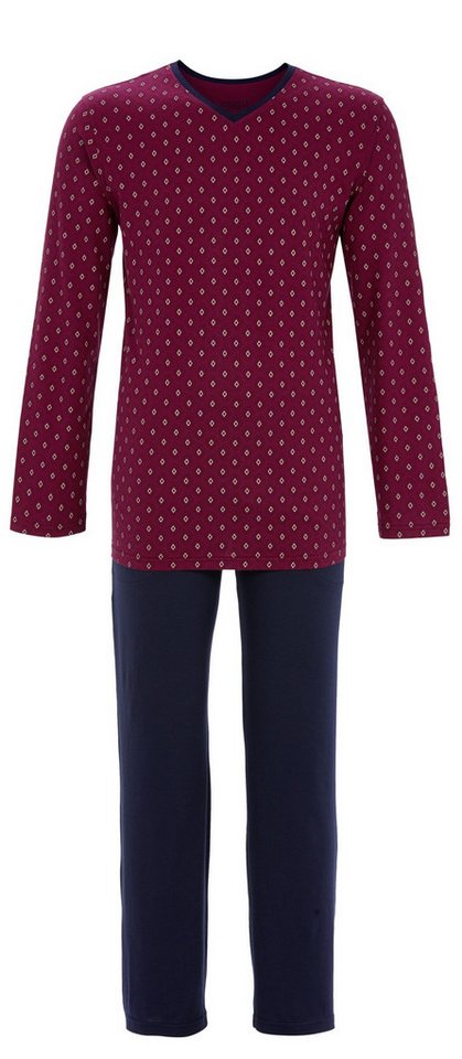 Ringella Pyjama mit V-Ausschnitt und seitlichen Eingrifftaschen von Ringella