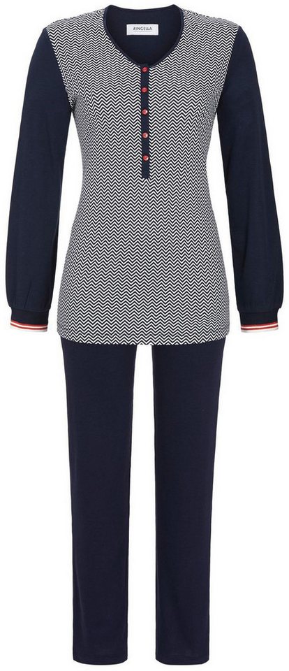 Ringella Schlafanzug Damen Pyjama lang (2 tlg) Baumwolle von Ringella