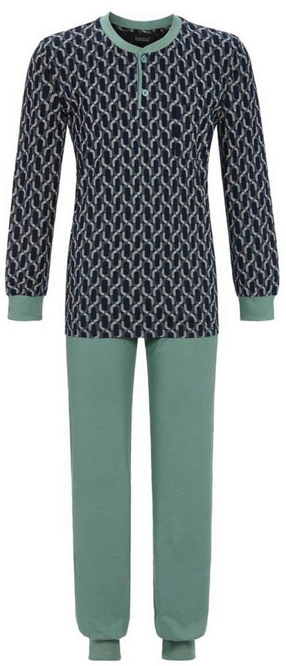 Ringella Schlafanzug Herren Pyjama lang (2 tlg) Modisches Design von Ringella
