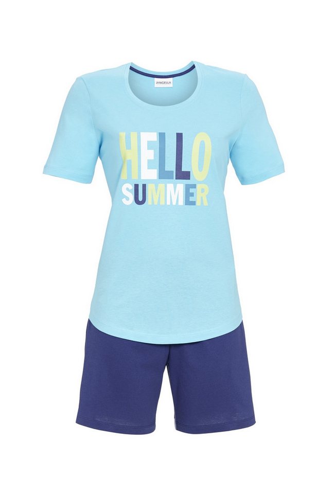 Ringella Shorty, Oberteil mit Letterprint und unifarbige Shorts (2 tlg) von Ringella
