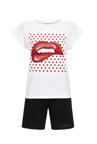 Ringella >Shorty mit Motivdruck Farbe weiss-rot, Größe 44 von Ringella