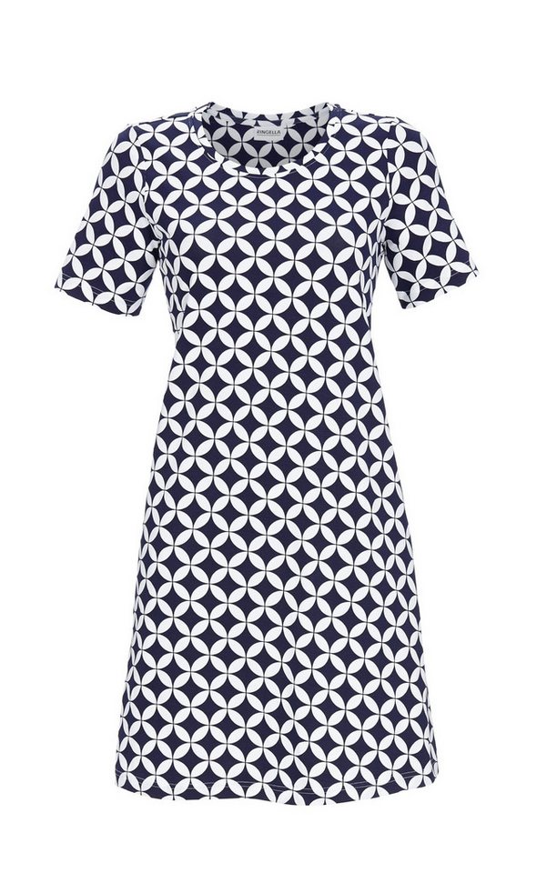 Ringella Sommerkleid Freizeitkleid mit Abstraktdessin und seitlichen Eingrifftaschen Alloverdruck von Ringella