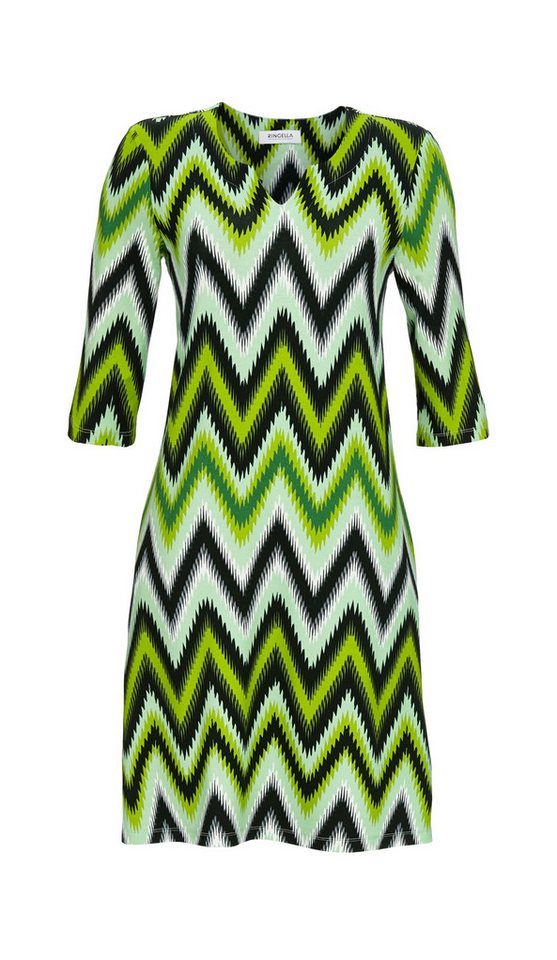 Ringella Tunika mit 3/4 Arm und Zick-Zack-Muster Tunika mit 3/4 Arm und Seitenschlitz links von Ringella