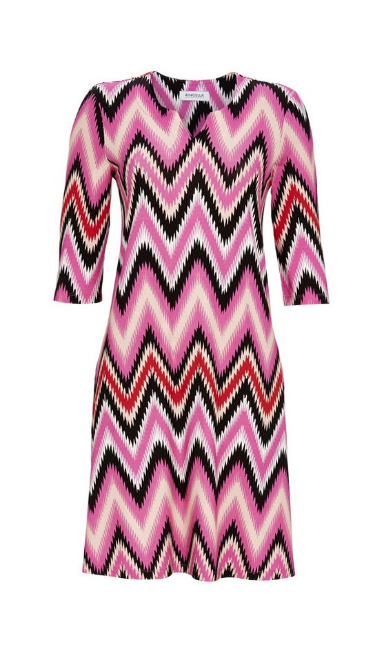 Ringella Tunika mit 3/4 Arm und Zick-Zack-Muster Tunika mit 3/4 Arm und Seitenschlitz links von Ringella