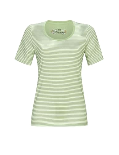 T-Shirt mit Ringeldessin Farbe Schilf, Größe 44 von Ringella