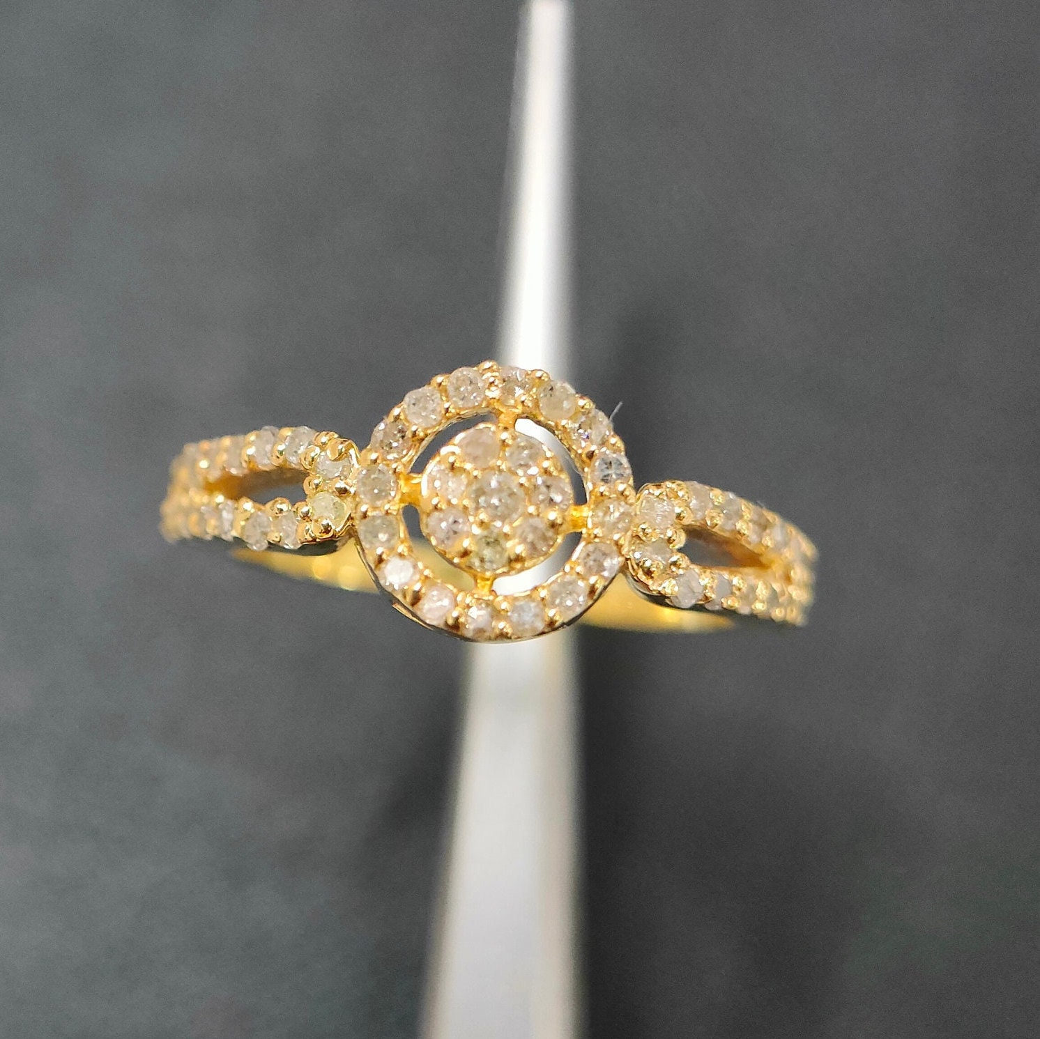 Diamant Ring, Vintage 925 Sterling Silber Verlobungsring & Trauring, Oxidierter Schmuck, Ring Für Frauen von RingsOfMemory
