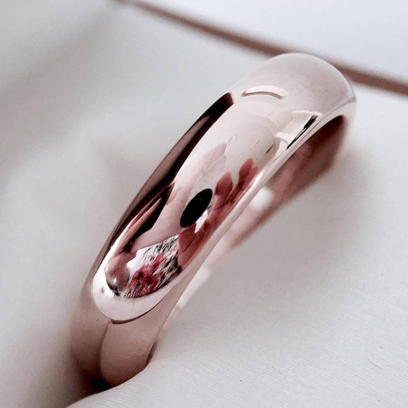 Ehering Aus Wolfram in Roségold | Verlobungsringe Für Männer Und Frauen Bequeme Passform Hypoallergen 2 Mm-7 Mm Geschenk Sie Ihn von RingsParadise