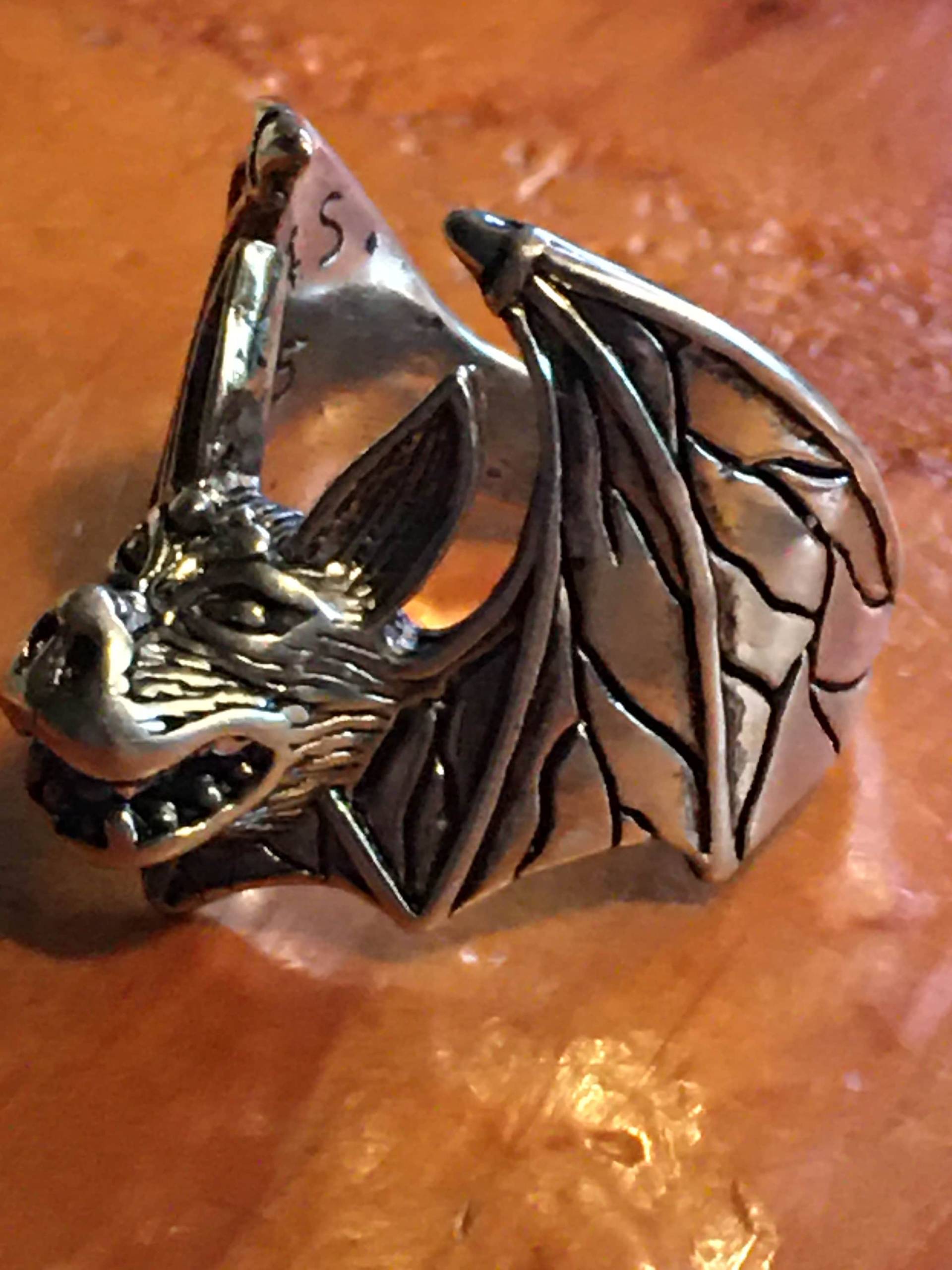 Fledermaus Ring Creepy #b-9 Fledermaus Ring Creepy #b-9 von RingsRocksNRelics