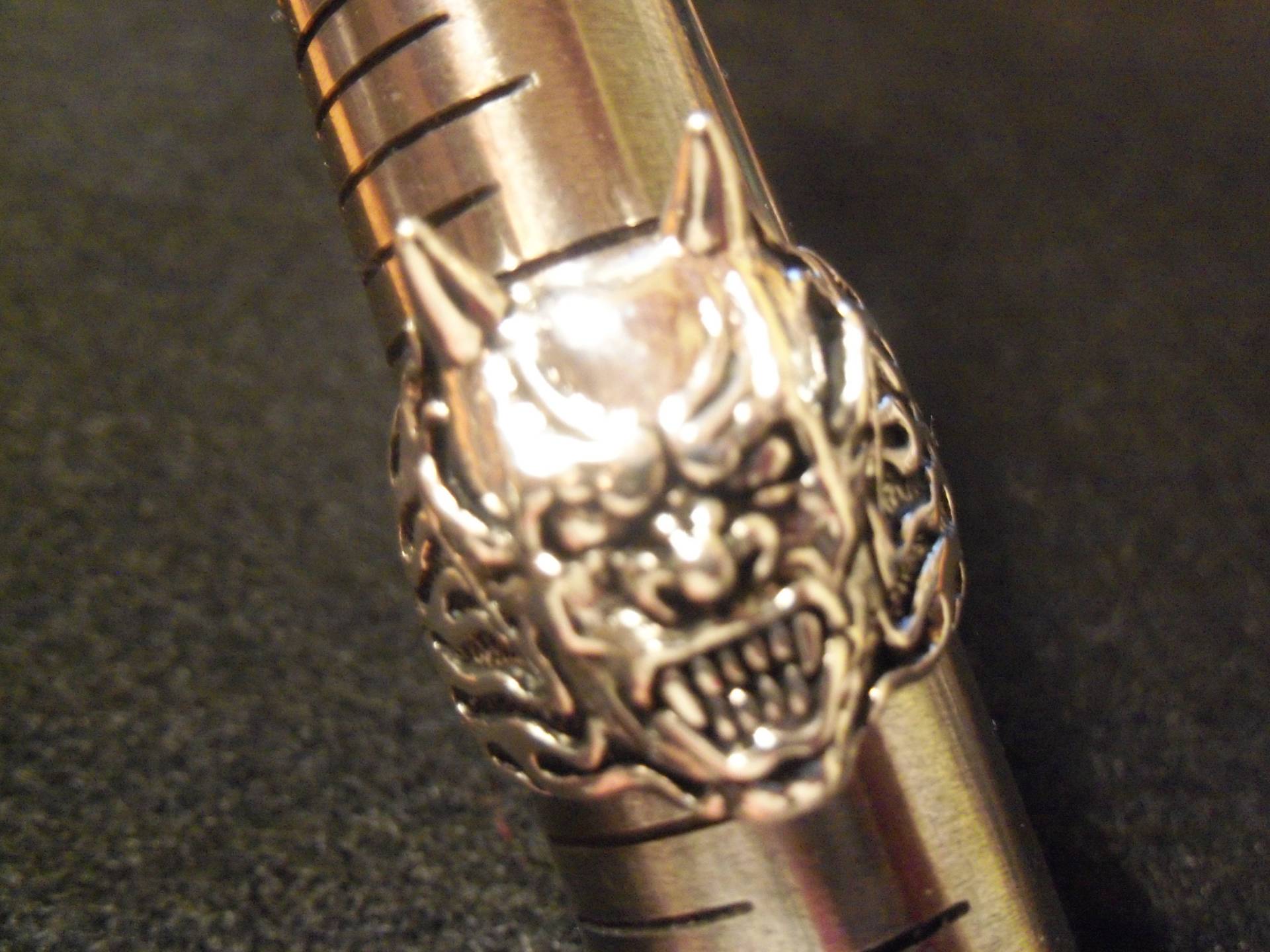 Teufel Dämon Kopf Biker Ring D-2 Teufel Dämon Kopf Biker Ring D-2 von RingsRocksNRelics