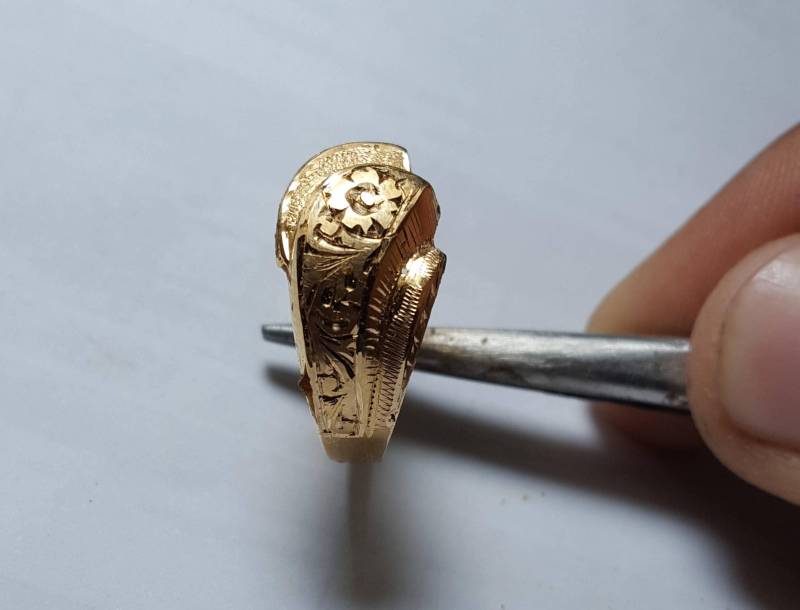 Frauen Eheringe 21K Gold Verlobungsring Für Damen Handgemachte Trauringe Damenringe Goldringe Jubiläumsringe Goldschmuck Ringe von RingsWear