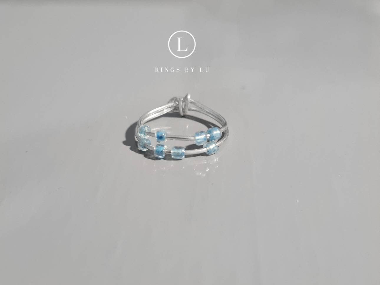 Ring Anxiety Perlen Verschiebbar Rostfrei Anti Tarnish Lightweight Angst Ring Fidget von RingsbyLuu